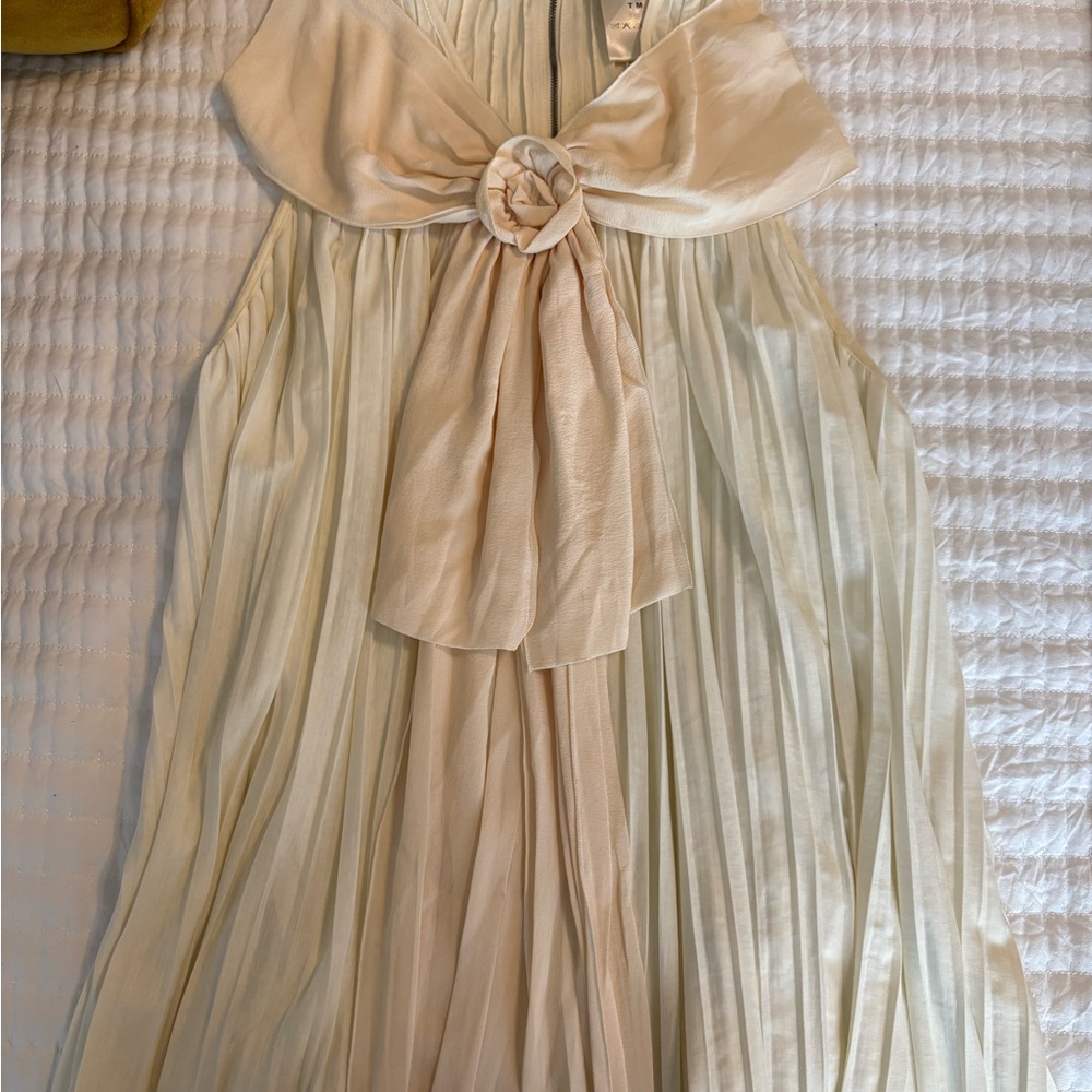 Chloe Cream Pleated Blouse